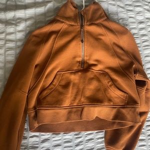 Lululemon Oversized Scube 1/2 Zip in Copper Brown